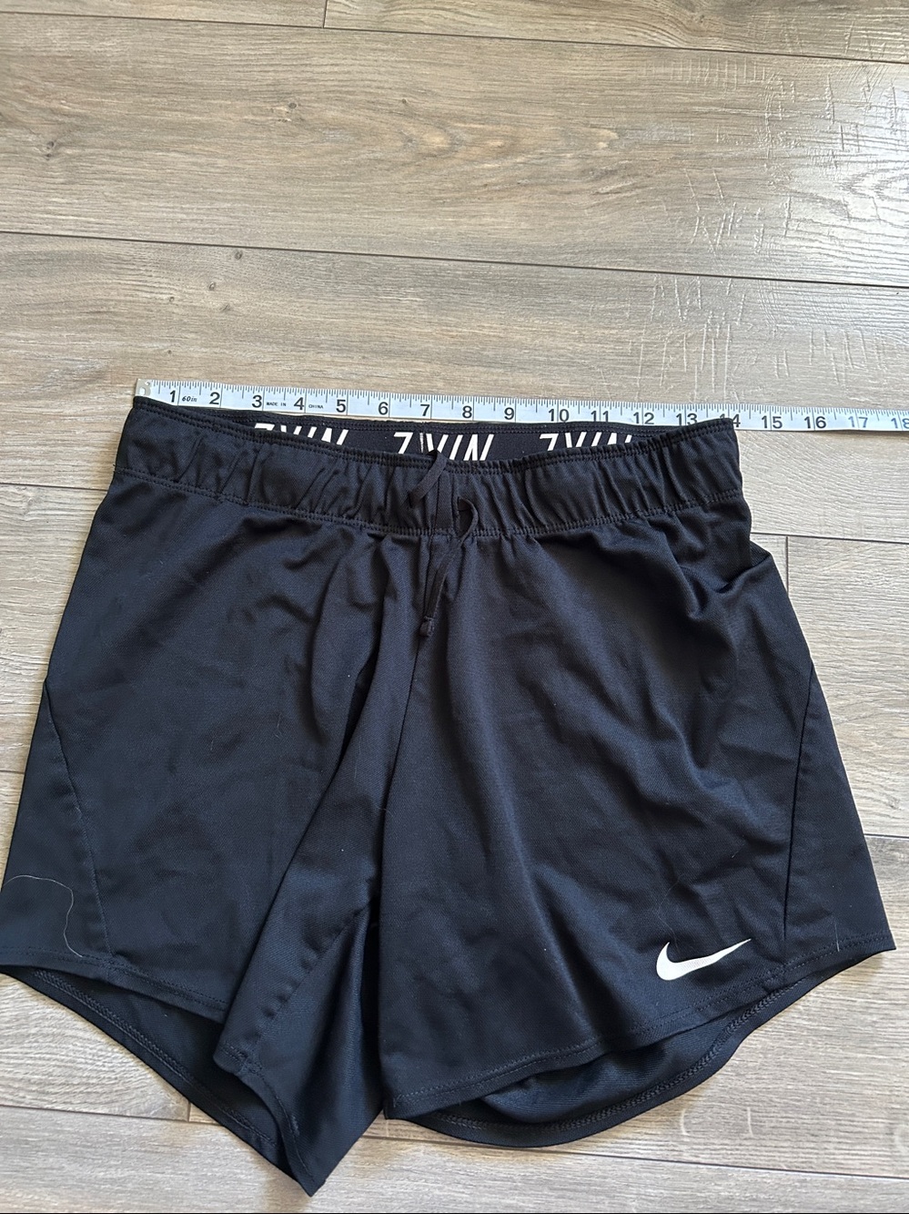 Nike Women's Black Athletic Shorts with Swoosh in EUC - Picture 9 of 14